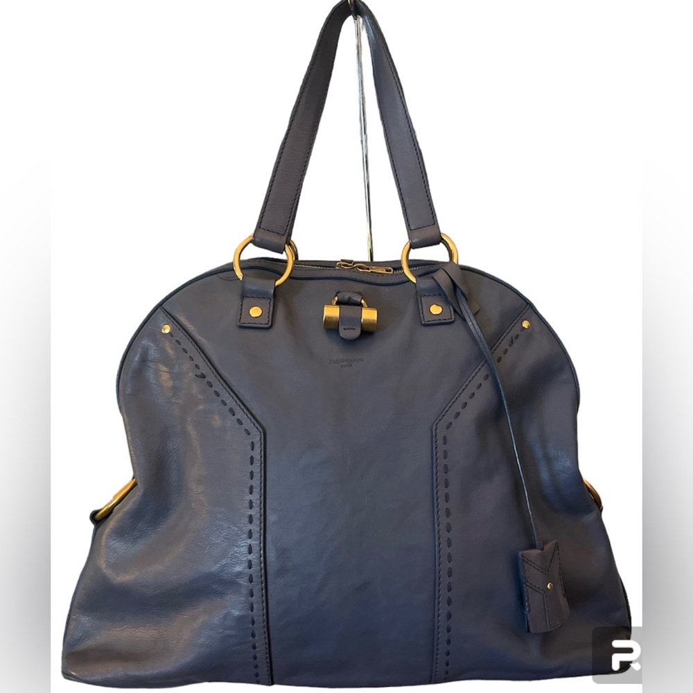 YSL Yves Saint Laurent Large Muse Leather Handbag Preloved